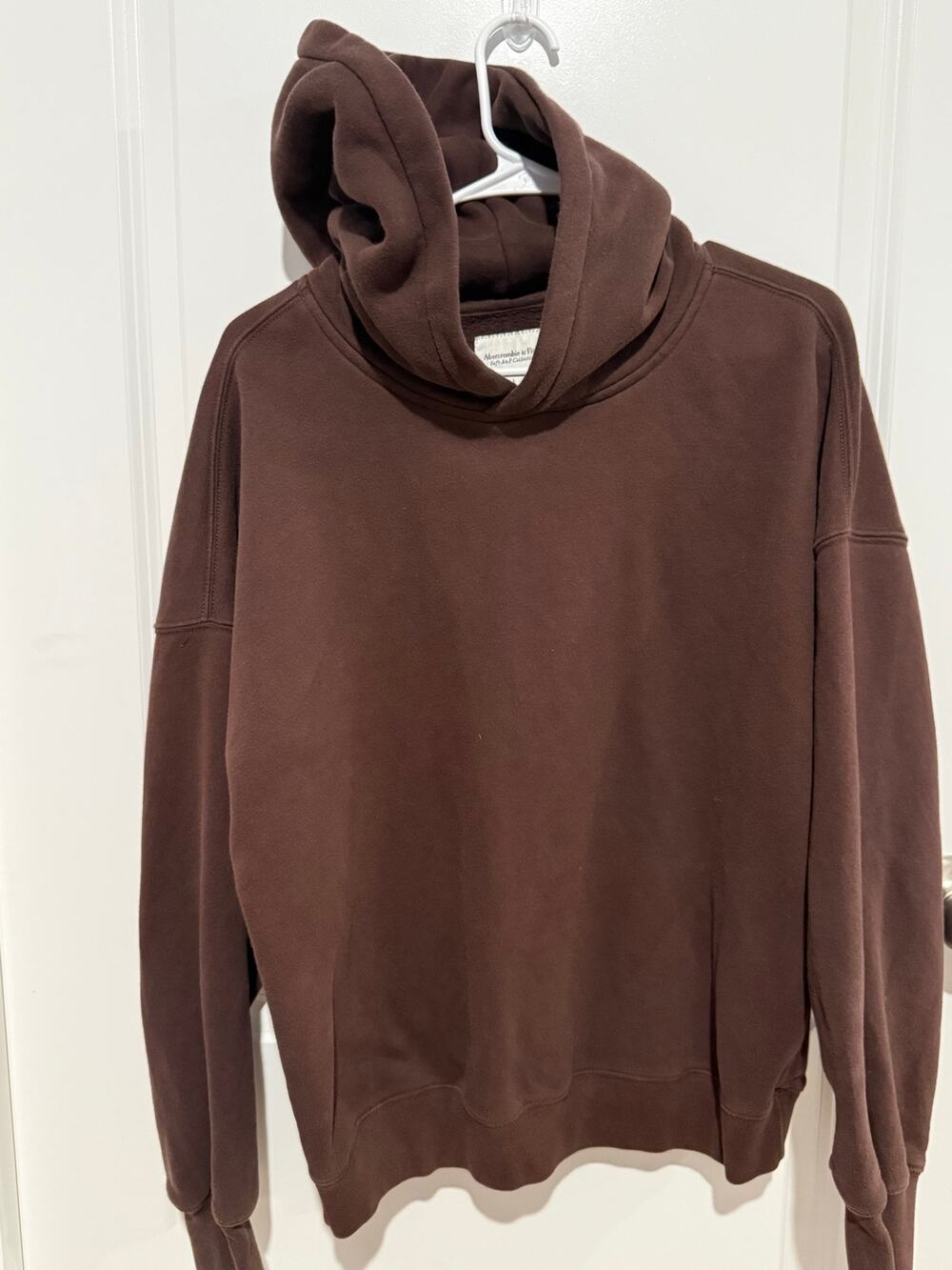 Abercrombie & Fitch Soft A&F Men’s L (women’s xl) Brown Hoodie Sweatshirt